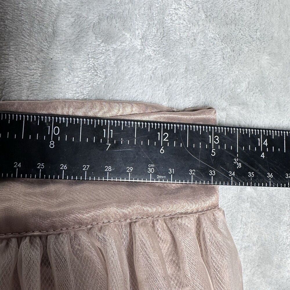 Bebe Embroidered Circle Skirt Size 4 Lace Overlay Ballet Fairy Cottagecore NWT - Picture 5 of 14